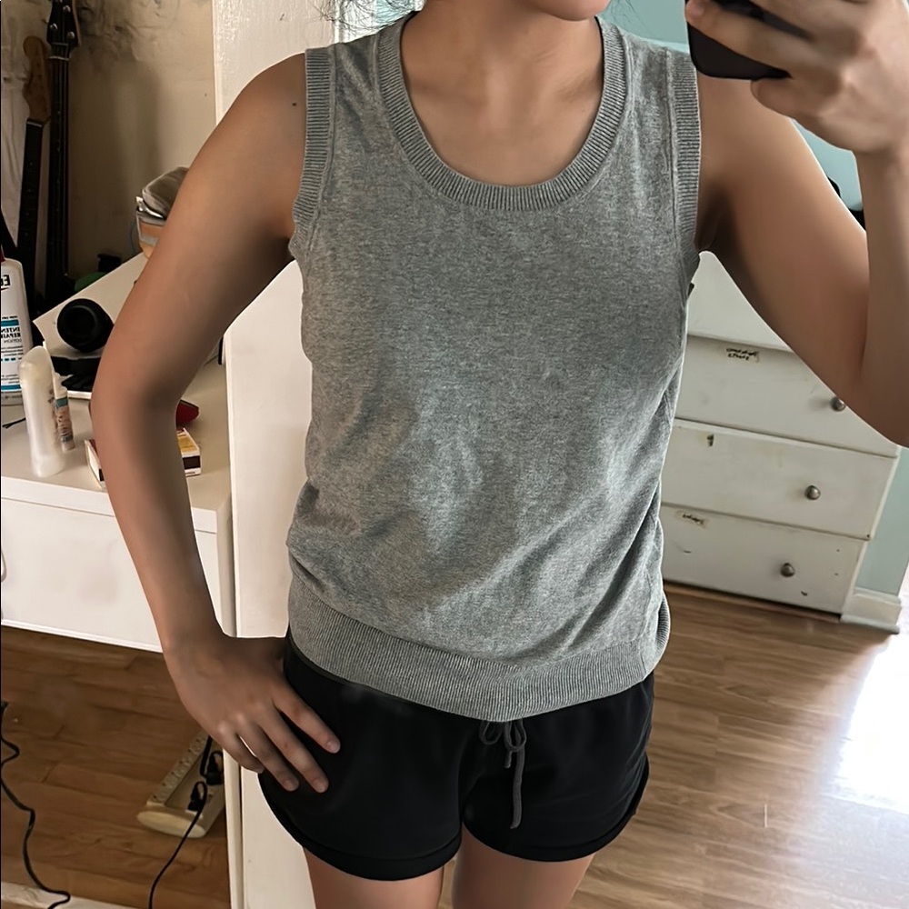 Talbots Gray Sleeveless Tank Top